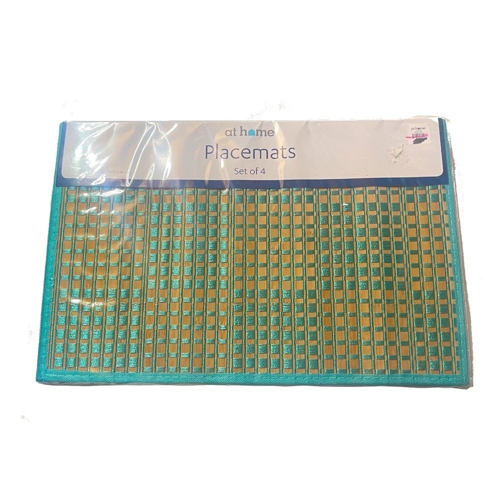 AT HOME Bamboo Placemat Set NWT